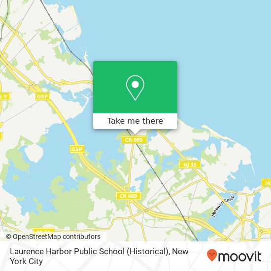 Laurence Harbor Public School (Historical) map