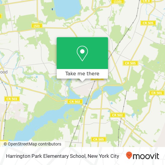 Harrington Park Elementary School map