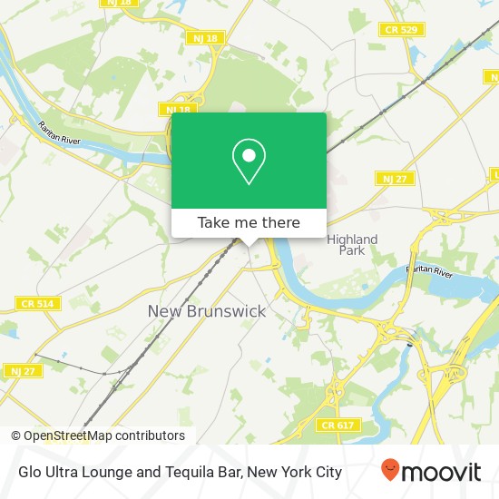 Mapa de Glo Ultra Lounge and Tequila Bar