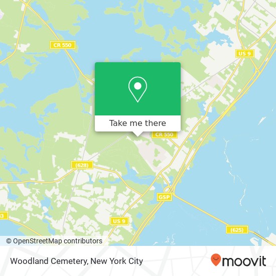 Mapa de Woodland Cemetery
