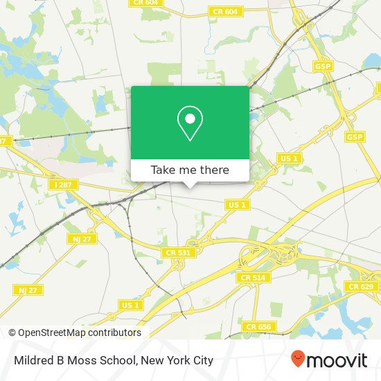 Mapa de Mildred B Moss School