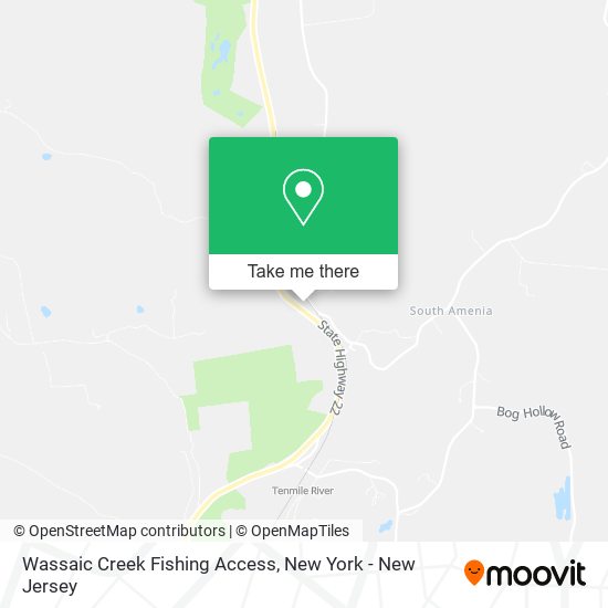 Wassaic Creek Fishing Access map