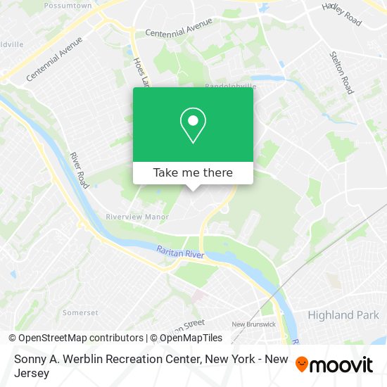 Mapa de Sonny A. Werblin Recreation Center