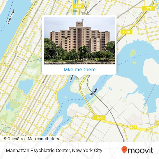 Manhattan Psychiatric Center map