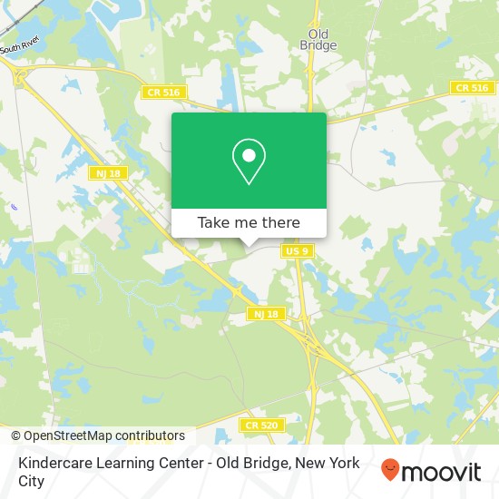 Mapa de Kindercare Learning Center - Old Bridge