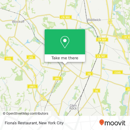 Mapa de Fiona's Restaurant