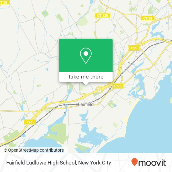 Mapa de Fairfield Ludlowe High School