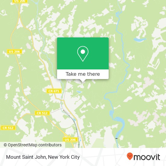 Mount Saint John map