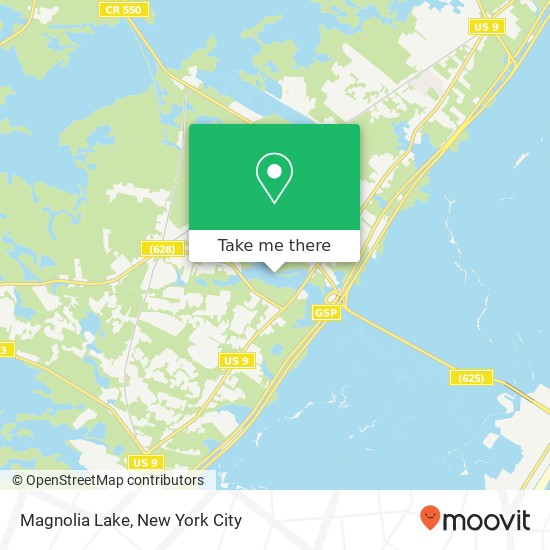 Magnolia Lake map