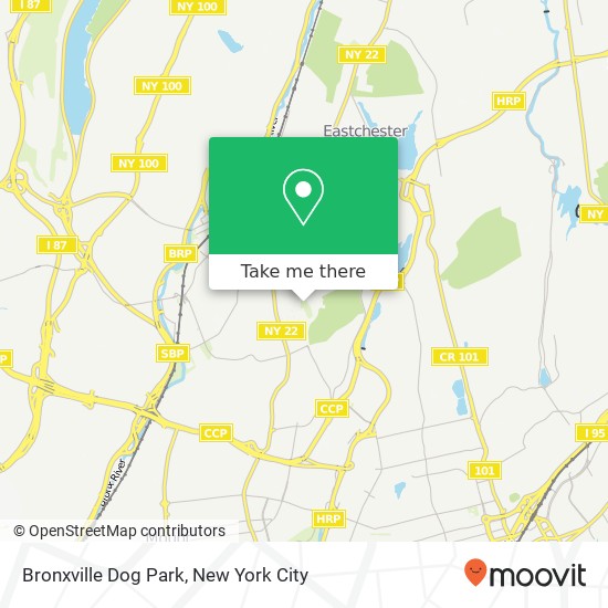 Bronxville Dog Park map