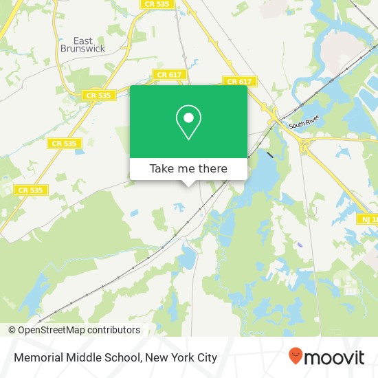 Memorial Middle School map