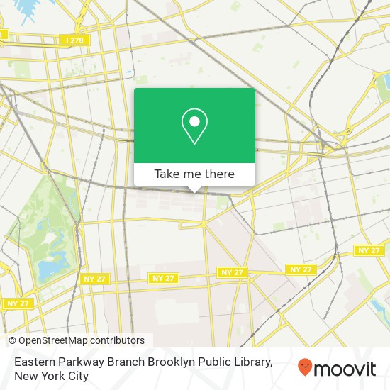 Eastern Parkway Branch Brooklyn Public Library map