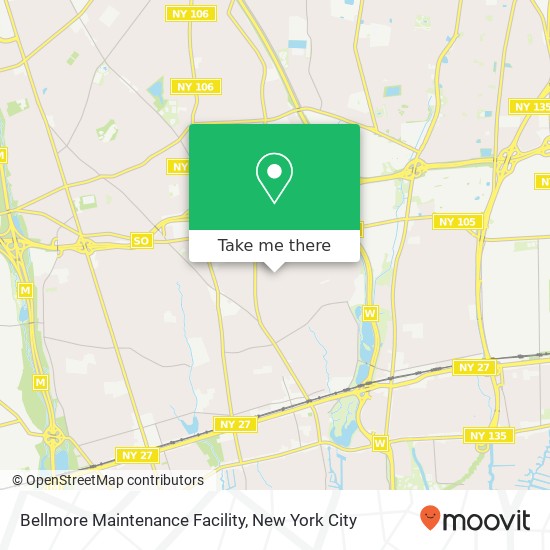 Bellmore Maintenance Facility map