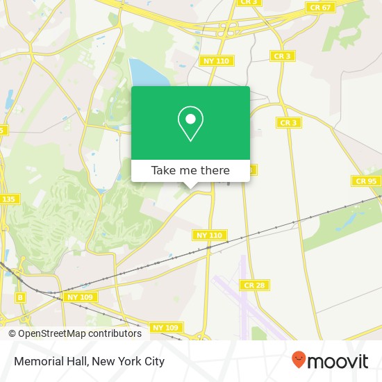 Memorial Hall map