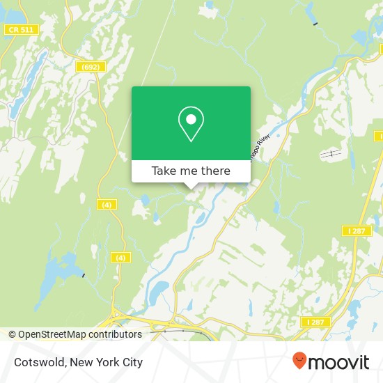 Mapa de Cotswold