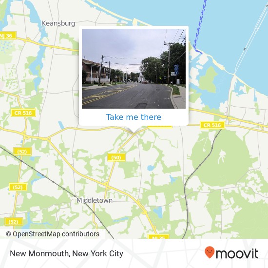 Mapa de New Monmouth