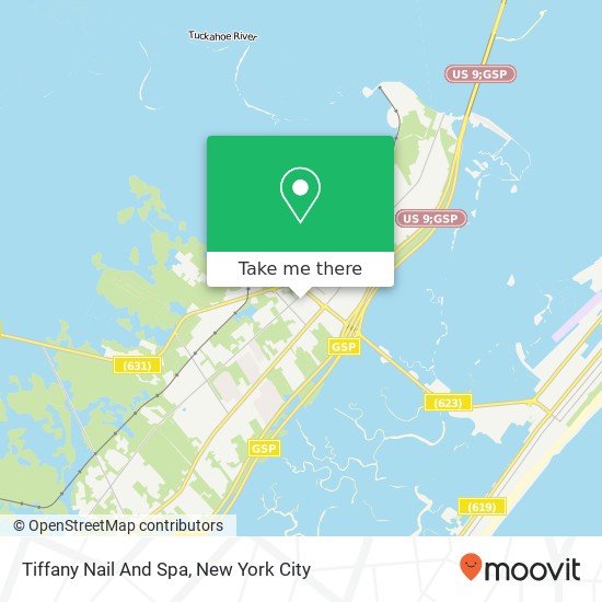 Tiffany Nail And Spa map