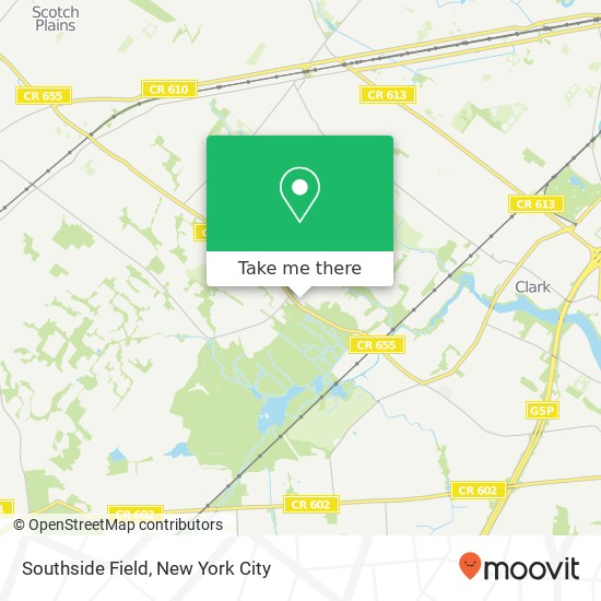 Mapa de Southside Field