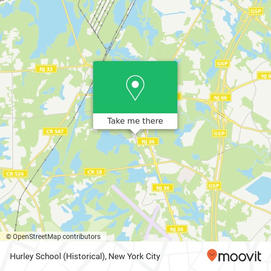 Hurley School (Historical) map