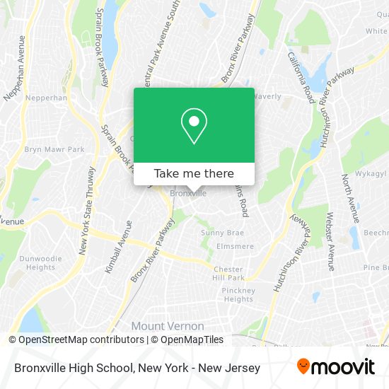 Bronxville High School map