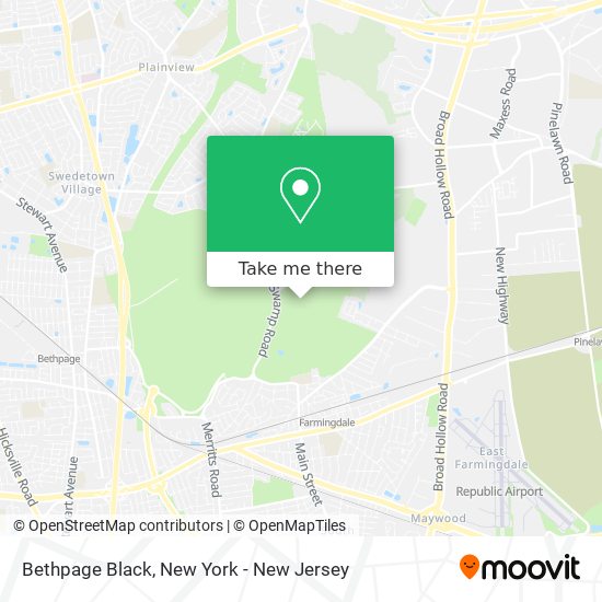 Bethpage Black map