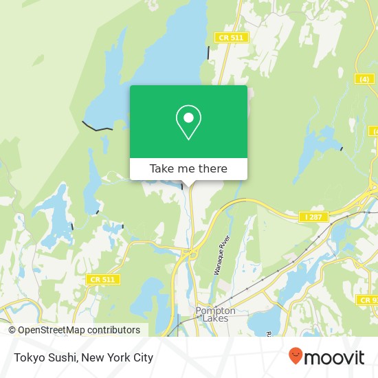Mapa de Tokyo Sushi