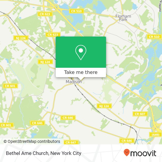 Bethel Ame Church map