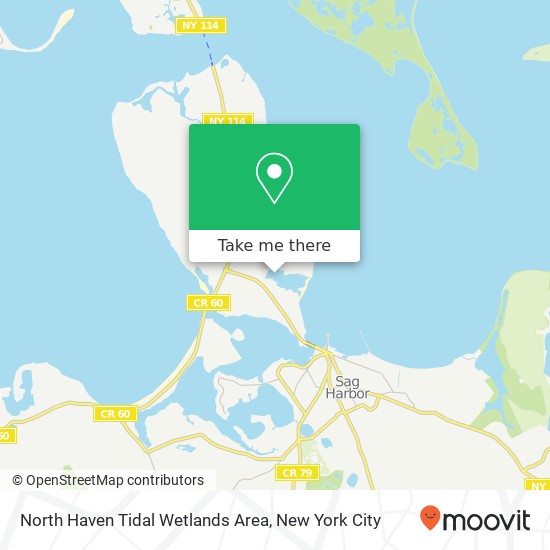 North Haven Tidal Wetlands Area map