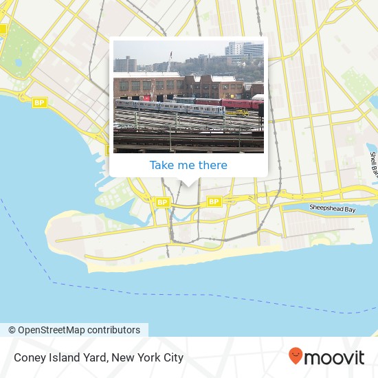 Mapa de Coney Island Yard