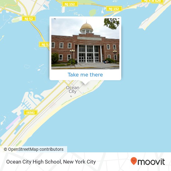 Ocean City High School map