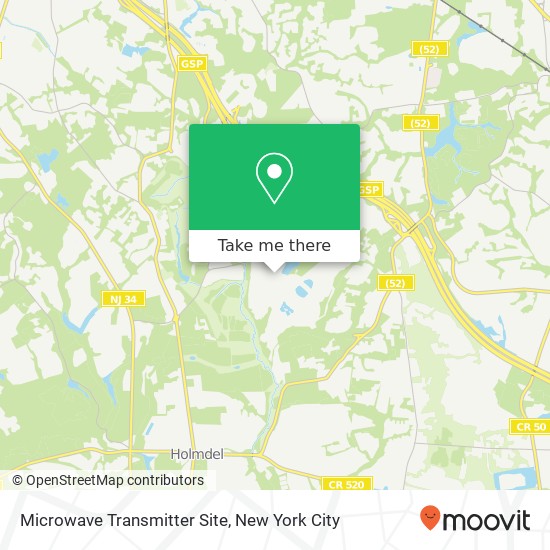 Microwave Transmitter Site map