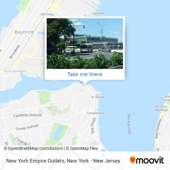 Mapa de New York Empire Outlets