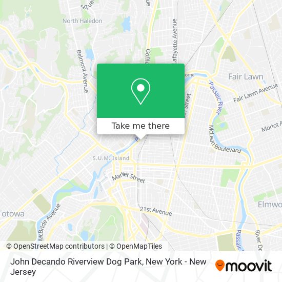 John Decando Riverview Dog Park map