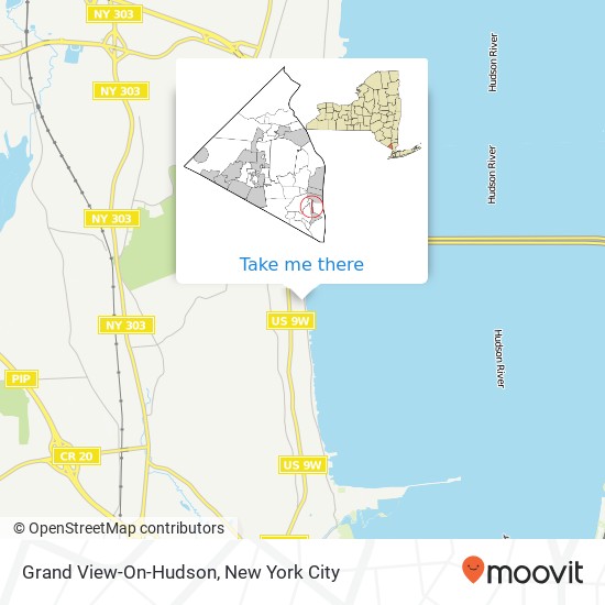 Grand View-On-Hudson map