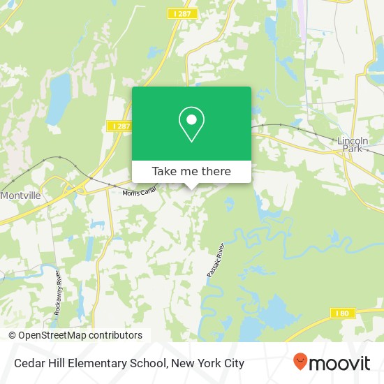 Mapa de Cedar Hill Elementary School