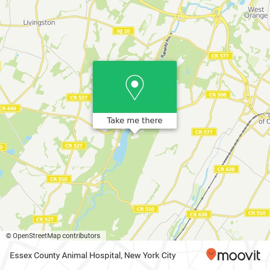 Mapa de Essex County Animal Hospital