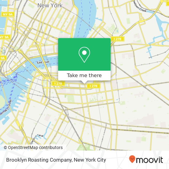 Mapa de Brooklyn Roasting Company