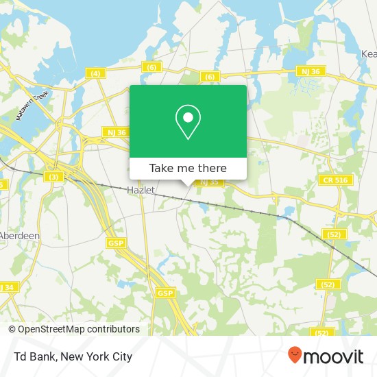 Td Bank map