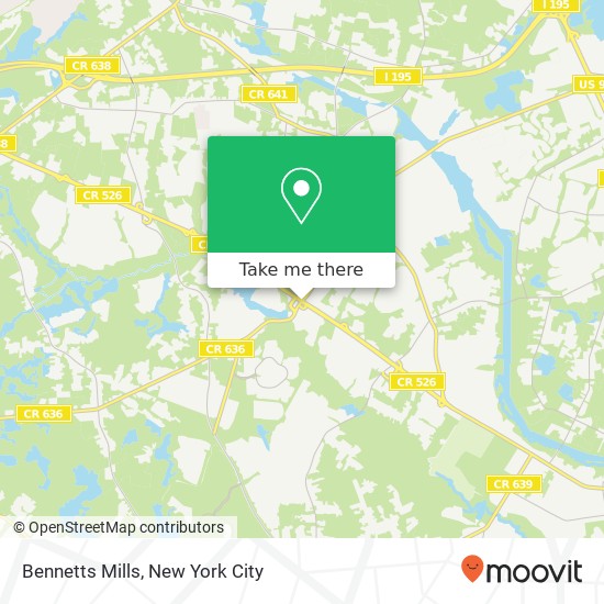 Bennetts Mills map
