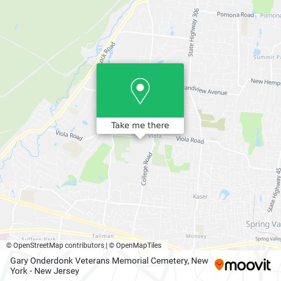 Mapa de Gary Onderdonk Veterans Memorial Cemetery