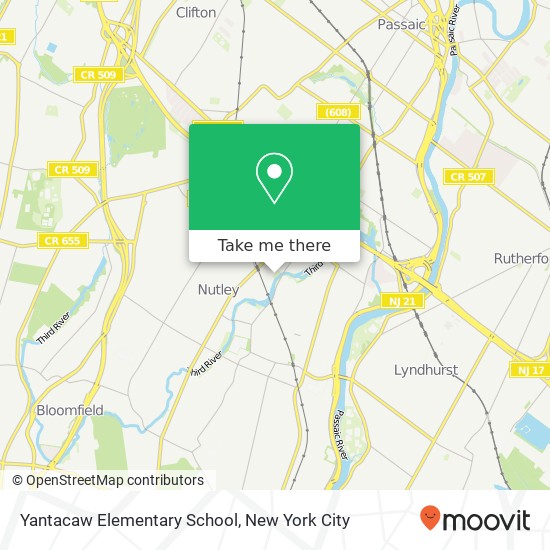 Yantacaw Elementary School map