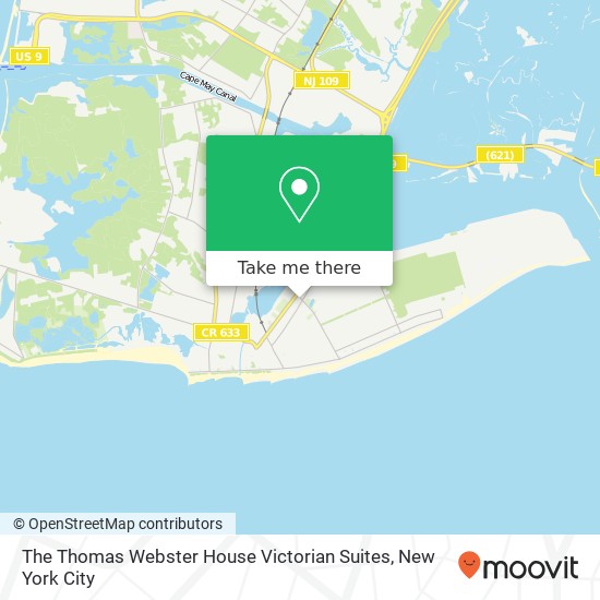 The Thomas Webster House Victorian Suites map