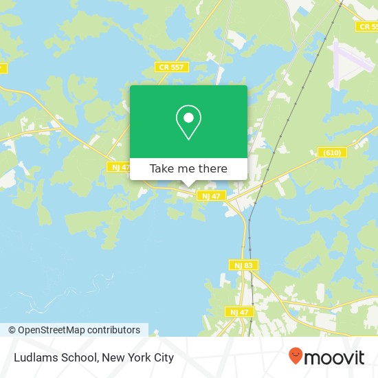 Mapa de Ludlams School