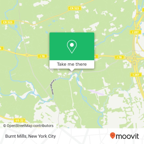 Burnt Mills map