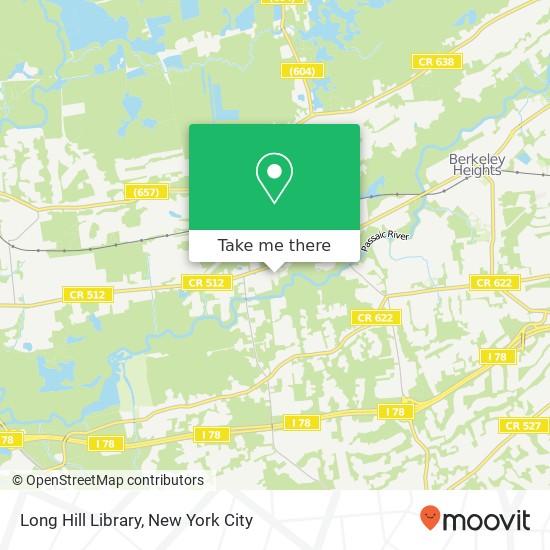 Long Hill Library map