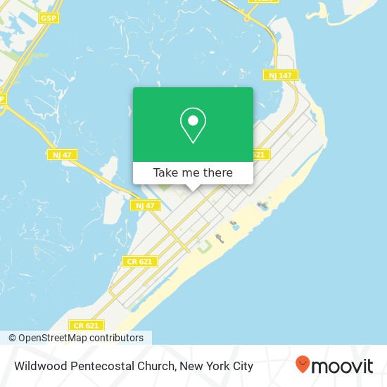 Mapa de Wildwood Pentecostal Church