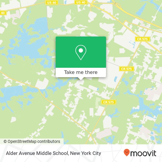 Alder Avenue Middle School map