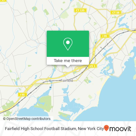 Fairfield High School Football Stadium map