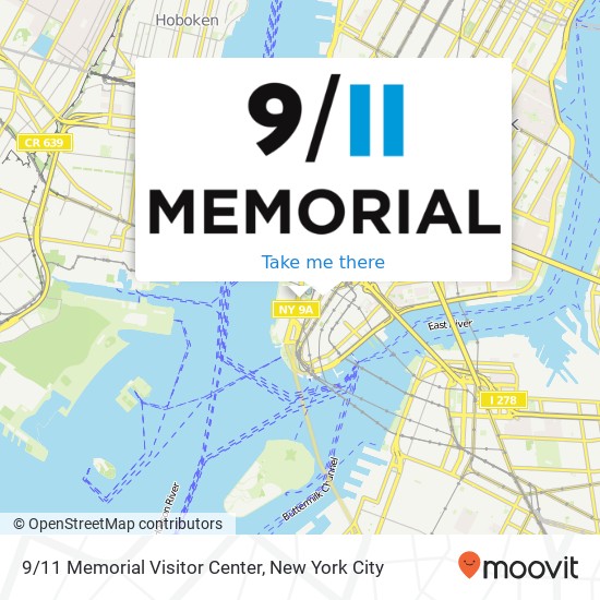 Mapa de 9/11 Memorial Visitor Center