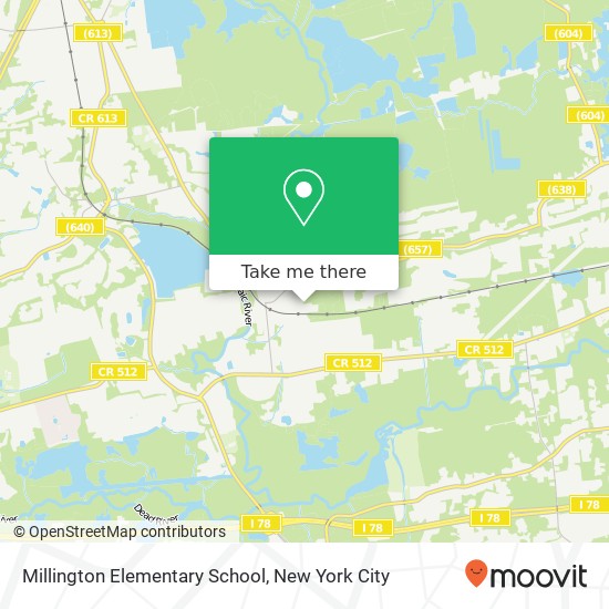 Mapa de Millington Elementary School